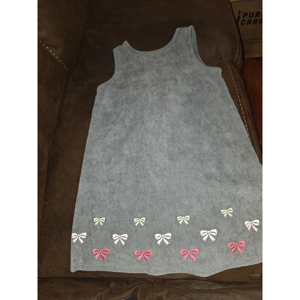 Gymboree classroom kitty Grey corduroy dress back to school size 6